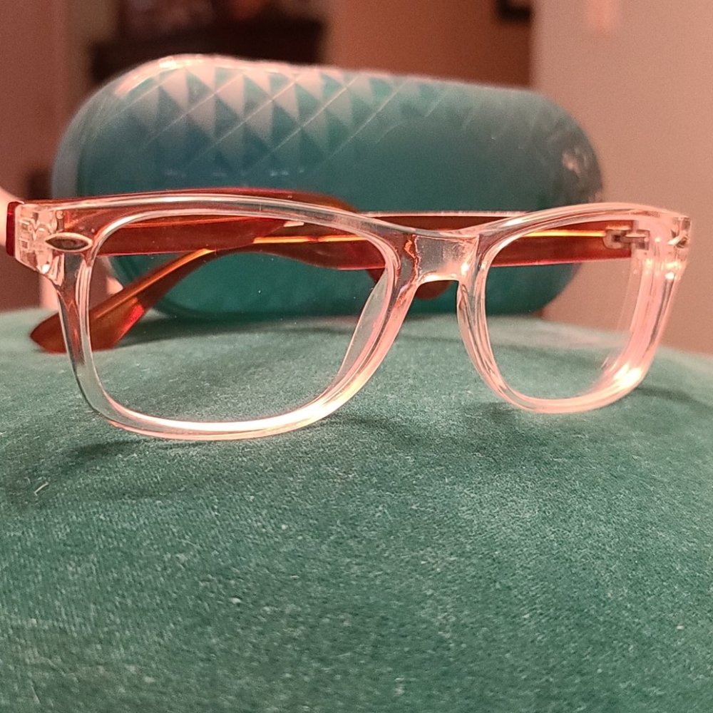 Clear frames with amber